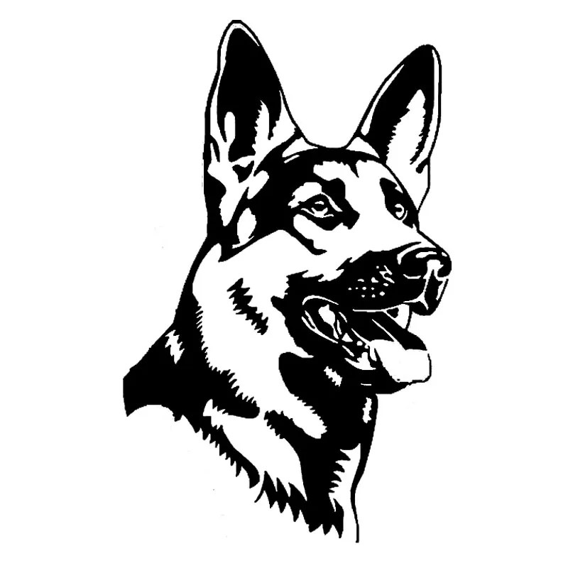 

Creative Car Stickers Vinyl German Shepherd Dog Car Window Motorcycle Accessories Cover Scratches Protector Decal Kk18*11cm