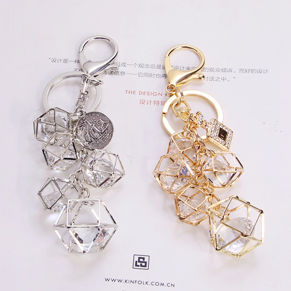 

Cute Luxury Keychains for Women Car Keys Key Chains Bag Decor Crystal Pendant Charm for Airpods for Samsung Galaxy Buds