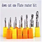 1 шт. левая спиральная фреза ААА 3,175 мм 4 мм 5 мм 6 мм, фреза с одной канавкой, Концевая фреза с ЧПУ, карбидный Фрезерный резак