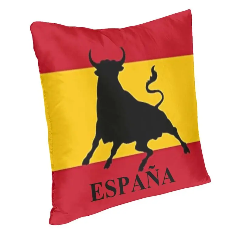 Наволочка с испанским флагом быка 40x40 см Espana Испания бархатная симпатичная