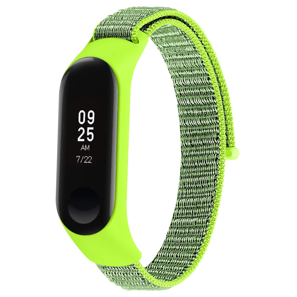OULUCCI нейлоновый ремешок для xiaomi mi band 4, спортивный дышащий ремешок, аксессуары, сменный ремешок для mi band 4/3, браслет