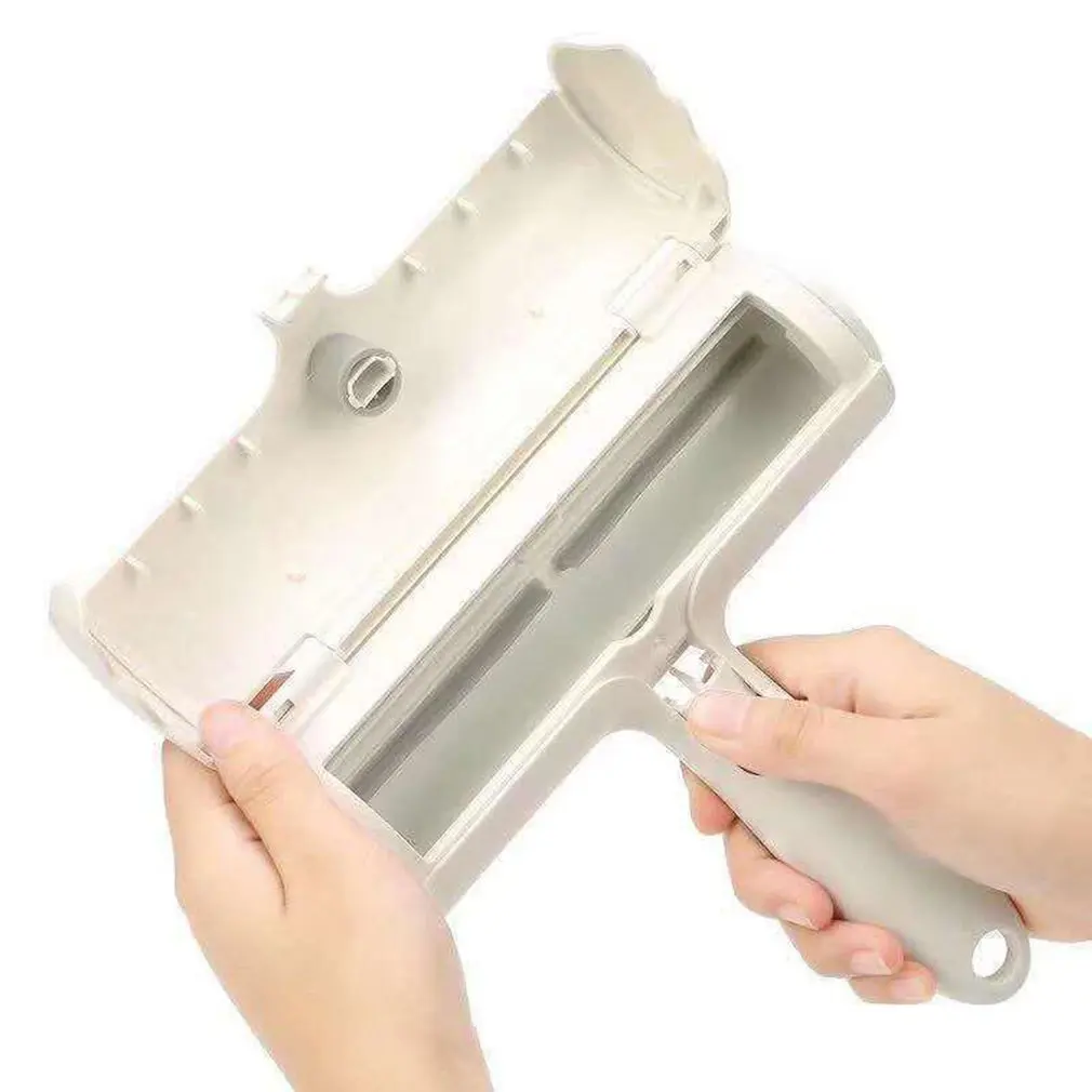 

2-Way Pet Hair Remover Roller Removing Dog Cat Hair From Furniture Self-cleaning Lint Pet Hair Remover One Hand Operate