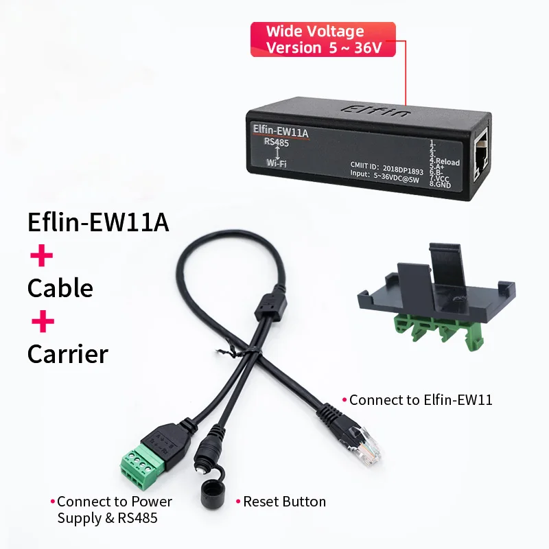 5 36V RS485 для WI FI последовательный сервер Беспроводной сетевые устройства Modbus тук IP