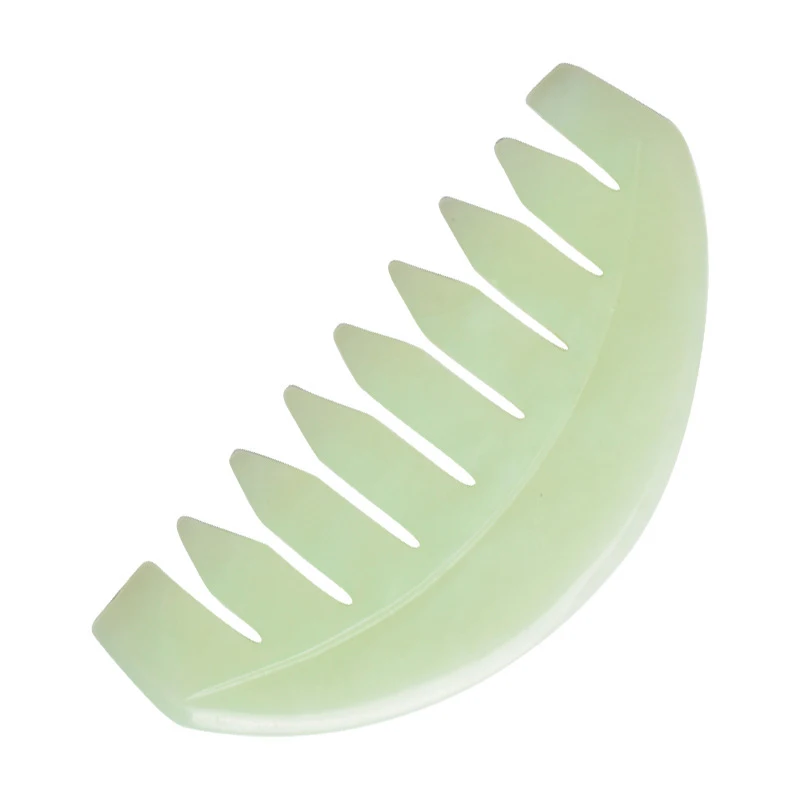 

newJade Massage Comb Head Massager Hair Brush Gua Sha Board Stone Body Massage Brush Scalp Massager Meridian Comb Hair Treatment