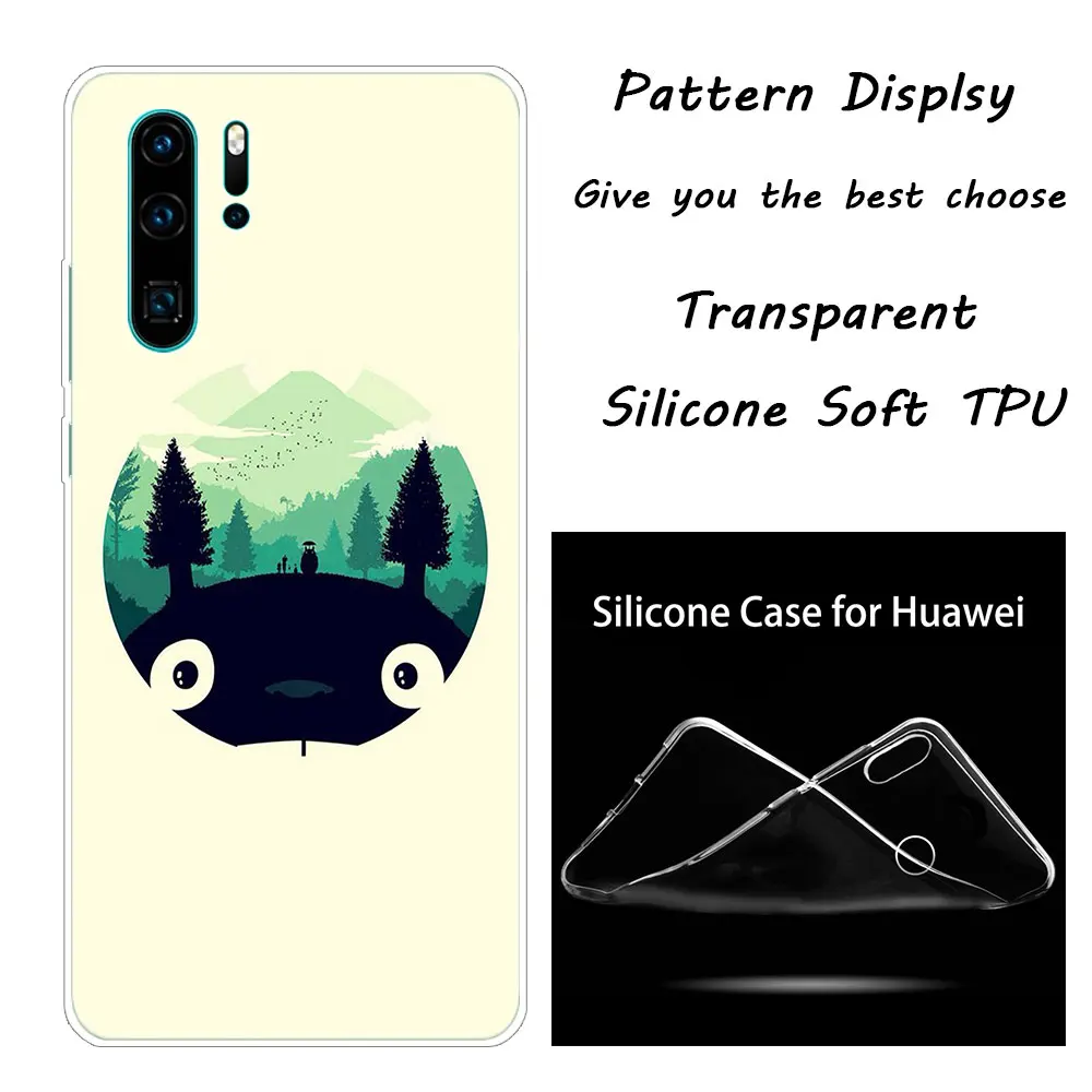 002 Мягкий чехол аниме студия Ghibli унесенный спиром Тоторо для huawei NOVA 3 3i 5 5i P20 P30 Pro P9 P10 P8 Lite P Smart Z Plus - Цвет: 002