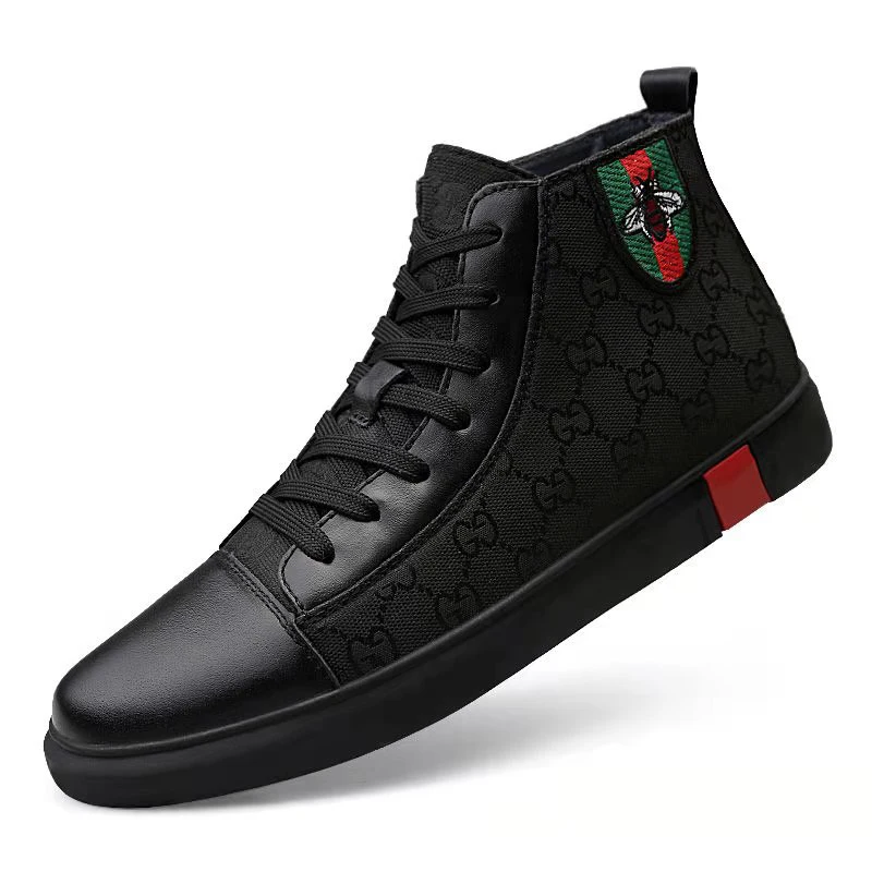 

Genuine Leather Men's Casual Shoes Luxury Brand 2021 Men's Sports Shoes Wear-resistant Breathable Non-Slip Black Casual Shoes