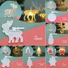 Сделай Сам, светодиодная подсветка, силиконовая форма, рождественские подвесные этикетки, искусственное украшение, литые формы, поделки