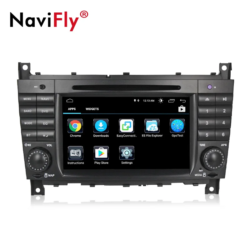 Android 9 четырехъядерный HD Автомобильный dvd-плеер с экраном gps для Benz C Class W203 2004-2007 c200 CLK W209 16G карта
