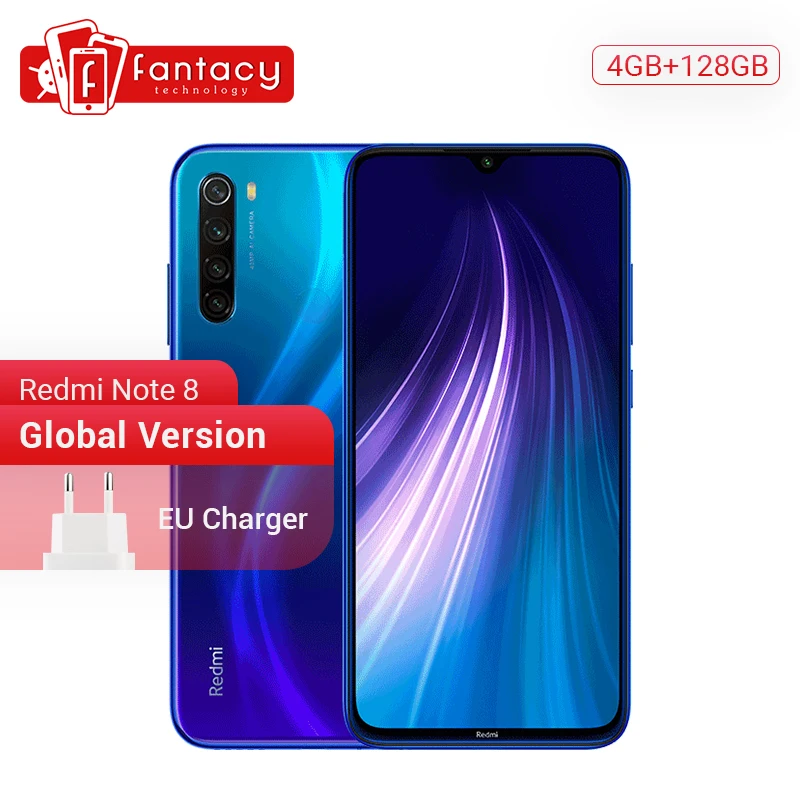 Xiaomi Redmi Note 8 смартфон с четырёхъядерным процессором Snapdragon 665 ОЗУ 4 Гб ПЗУ 128 ГБ 4000 мАч UFS 2 1|Смартфоны| |