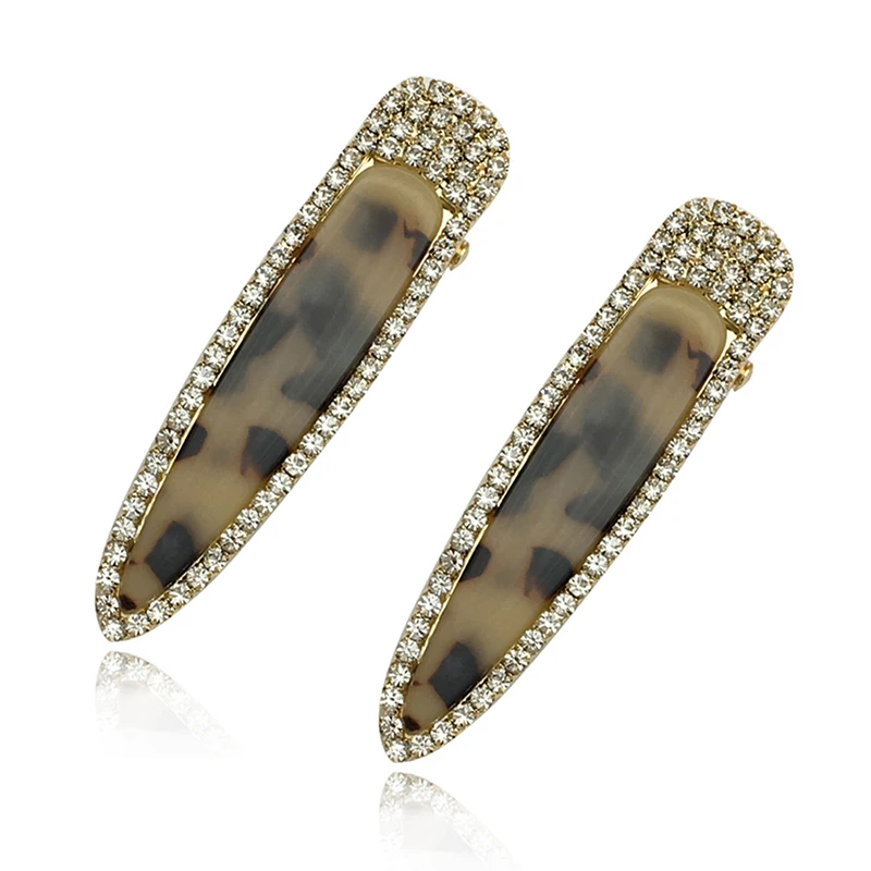 Earofcorn новые искусственные простые заколки для волос милые модные стразы боковые