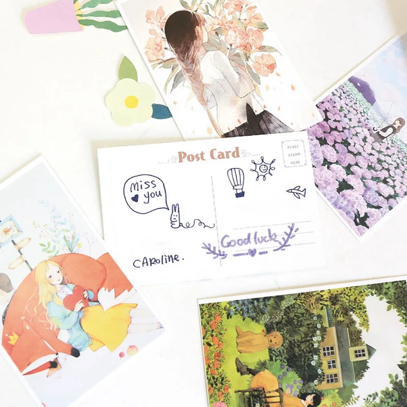 

Anime ROZEN MAIDEN 30pcs Handmade Message Paper Card DIY Greeting Cards Postcards Party Wedding Invitation Cards Letter