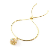 1pc gold perfume locket bracelets aromatherapy jewelry essential oil diffuser locket bracelets adjustable bracelet for women