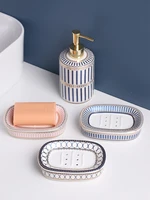 creative ceramic soap dish draining nordic style luxury creative household soap dish household bathroom accessories soap dish