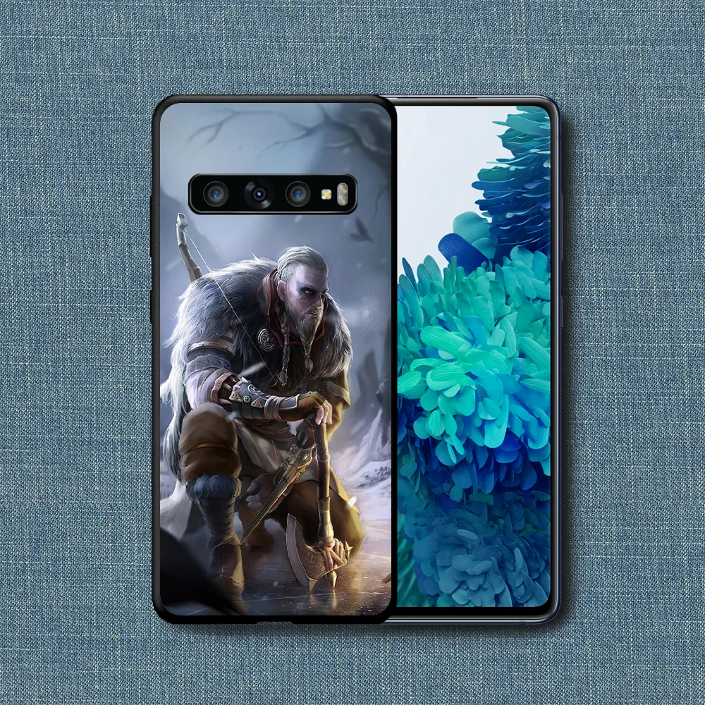 

Assassin Creed Valhalle Game Phone Case For Samsung Galaxy Note S 8 9 10 20 Plus E Lite Uitra black Shell Fashion Etui Tpu Back