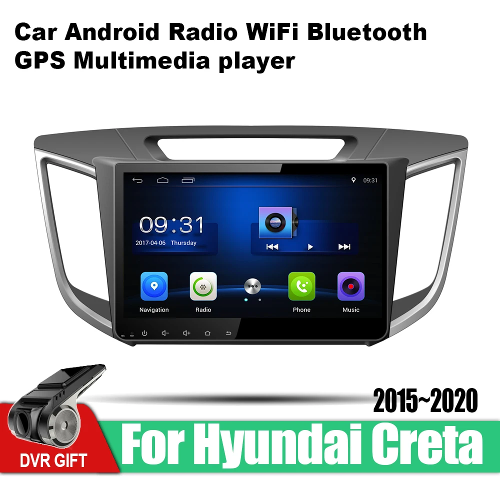Автомобильный мультимедийный плеер ZaiXi Android с GPS для Hyundai Creta 2015 ~ 2020 автомобильная