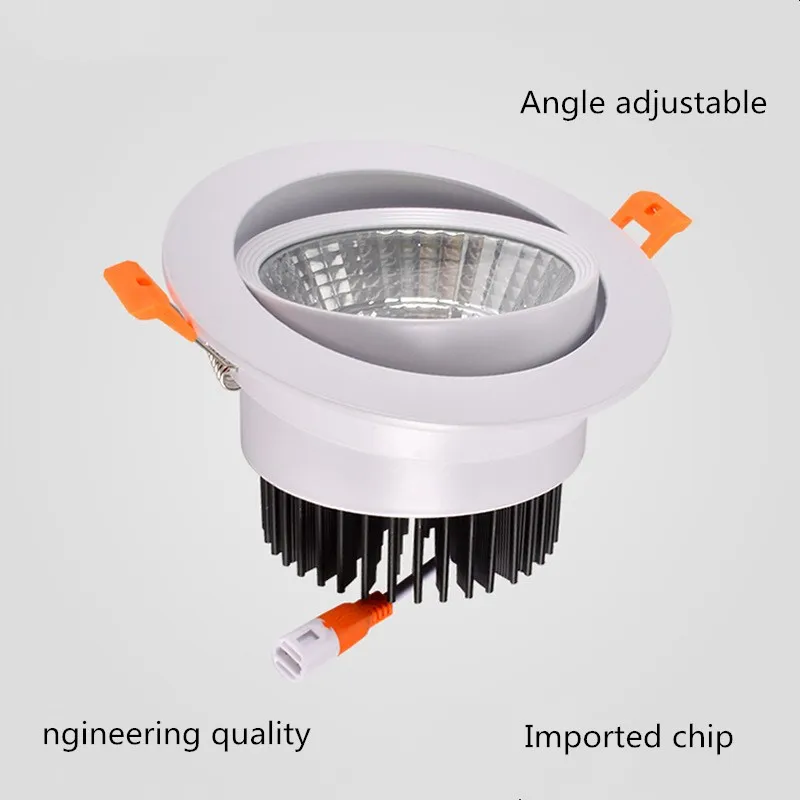 Светодиодный потолочный точечный светильник COB 3 Вт 5 7 12 15 20 30 40 Светодиодная лампа