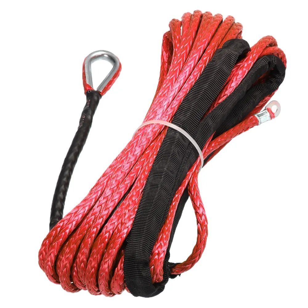 15M*6MM 7000lbs High Strength Synthetic Winch Rope Cable Line Universal For ATV UTV Off-Road Home Hardware Accessories | Обустройство