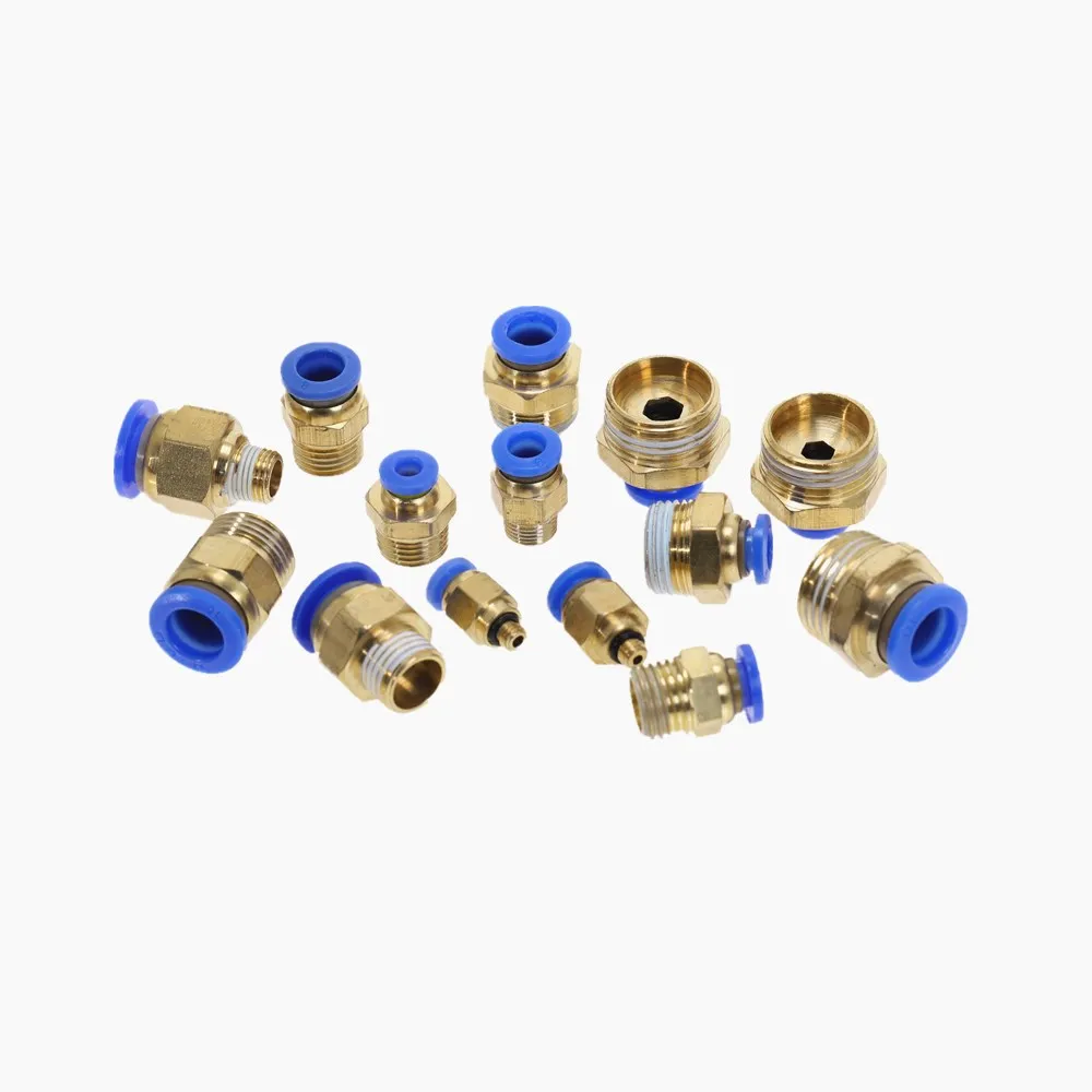 5 шт./лот пневматическая БЫСТРОРАЗЪЕМНАЯ труба быстрая резьба прямой PC4PC6PC8PC10PC12 M5