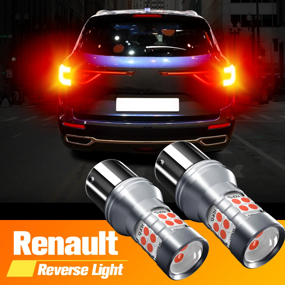 2 светодиодный т. светодиодная лампа P21W BA15S 1156 Canbus для Renault Scenic Megane 4 Kaptur Koleos 1 Talisman