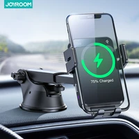 joyroom car phone charger stand 15w wireless charging mount for iphone samsung mobilephone charge holder auto air outlet support