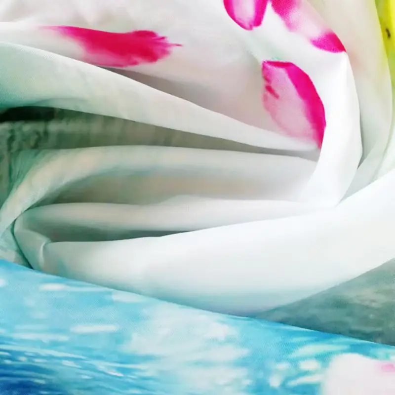 59x71 Inch High Quality Curtain Christmas Shower Bathroom Decoration Waterproof Forest Animals Deer | Дом и сад