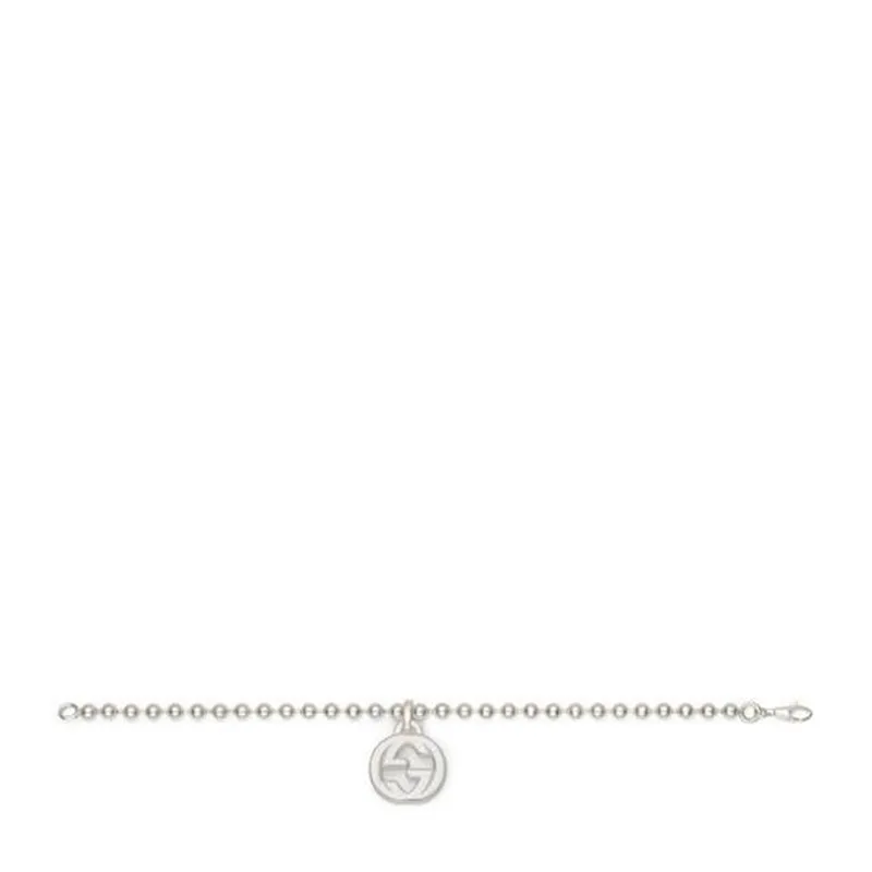 

S925 pure silver 1:1 retro elegant fashion bolt double ms G pendant bracelet adorn article