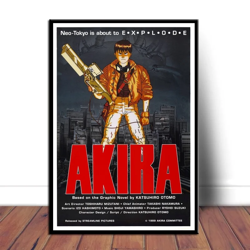 Akira (1988) Классические Постеры и принты из аниме Картина на холсте Настенная