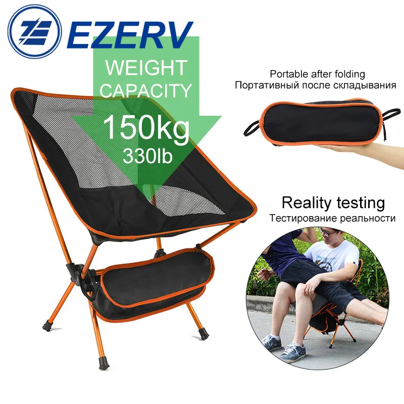 

Outdoor Ultralight Folding Chair Superhard High Load Camping Chair Portable Travel Beach Hiking Picnic Seat Fishing Tools Chair