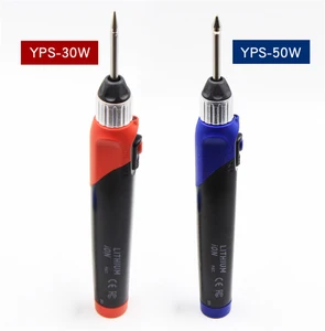 Беспроводной электрический паяльник, 3,7 в, с подогревом, 30 Вт, 50 Вт, USB-зарядка, литиевая батарея для обслуживания электронного оборудования