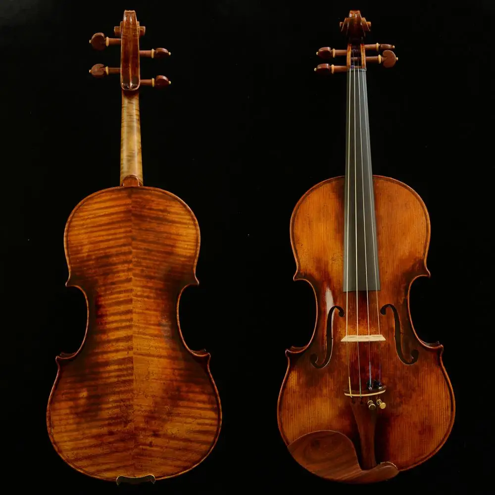 Реальное фото скрипка мастера Страдивари 1716 мессия Боснийский клен и