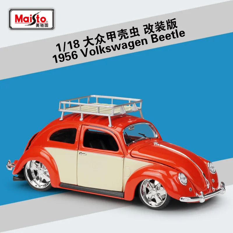 Модифицированная модель автомобиля Maisto 1:18 1951 Volkswagen Beetle Коллекционная