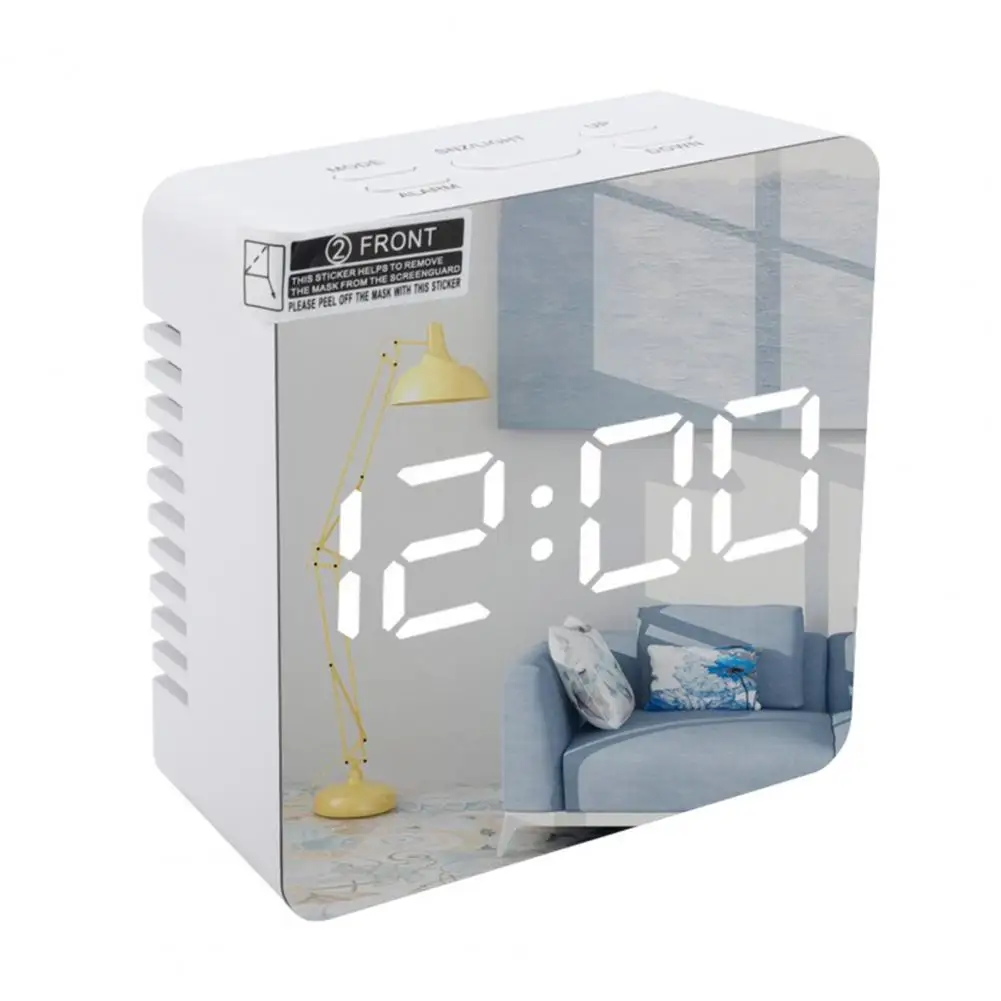 

60% Hot Sales!! Rectangle Square Multi-function LED Display Alarm Clock for Home