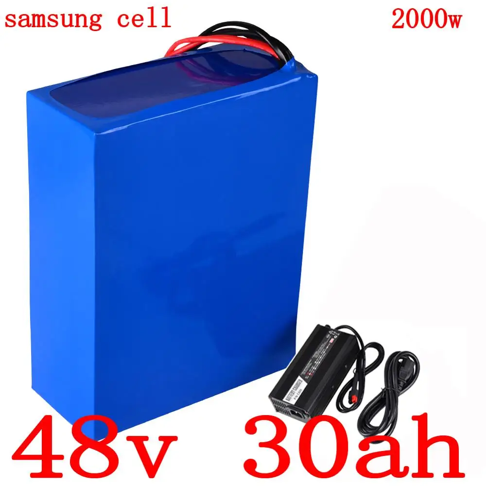 48V электрический велосипед Батарея 30Ah 25Ah 22Ah 20Ah 18Ah 15Ah 13Ah 10Ah литий 1000W 1500W 2000W для е