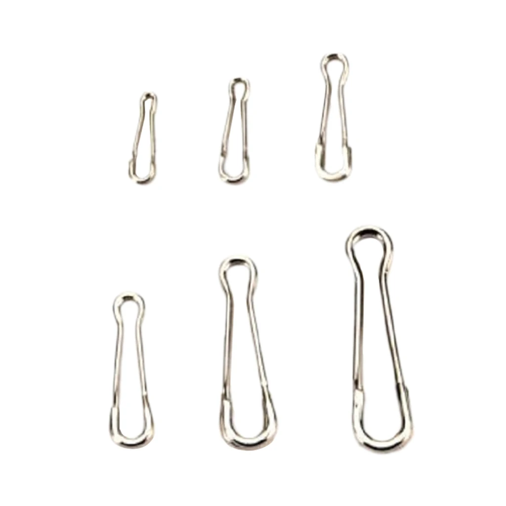 

Pack Of 100 Fishing Line Connectors Hawaiian Snaps Swivels Link Hooks