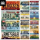 Металлический жестяной знак Putuo Decor, американские лицензии, картина по цифрам для автомобиля, гостиной, гаража, украшение для стен