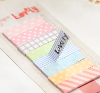 Симпатичный кавайный блокнот для записей липкая бумага с клетками и линиями