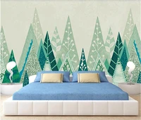 xue su wall covering professional custom large scale mural modern hand painted forest living room bedroom background wall