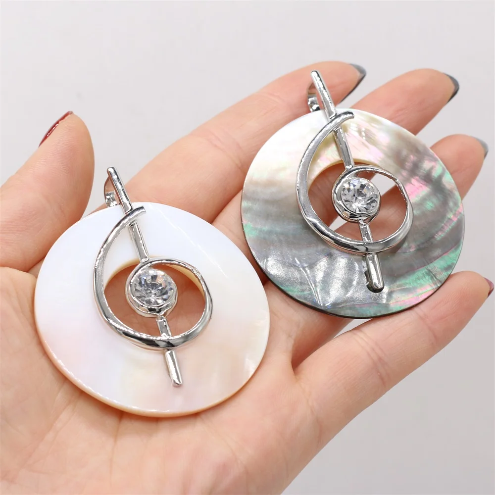 

Natural White Shell Pendant Charms Musical Note Shell Pendant for Women Exquisite Making DIY Jewelry Party Gift Size 50x50mm