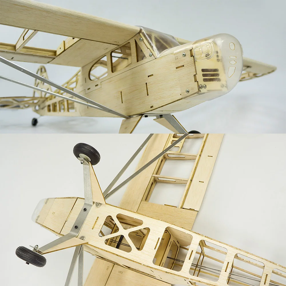 S2304 Balsa дерево RC самолет 1200 мм Электрический питание J3 CUB в разобранном виде RC самолет комплект/PNP версия DIY Летающая модель RC игрушка