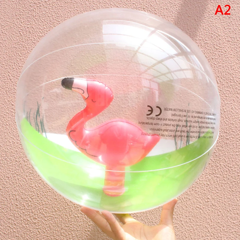 

1 Pcs Transparent Inflatable Beach Ball for Outdoor Swimming Pool Water Playing Ball Play Water Beach Toys