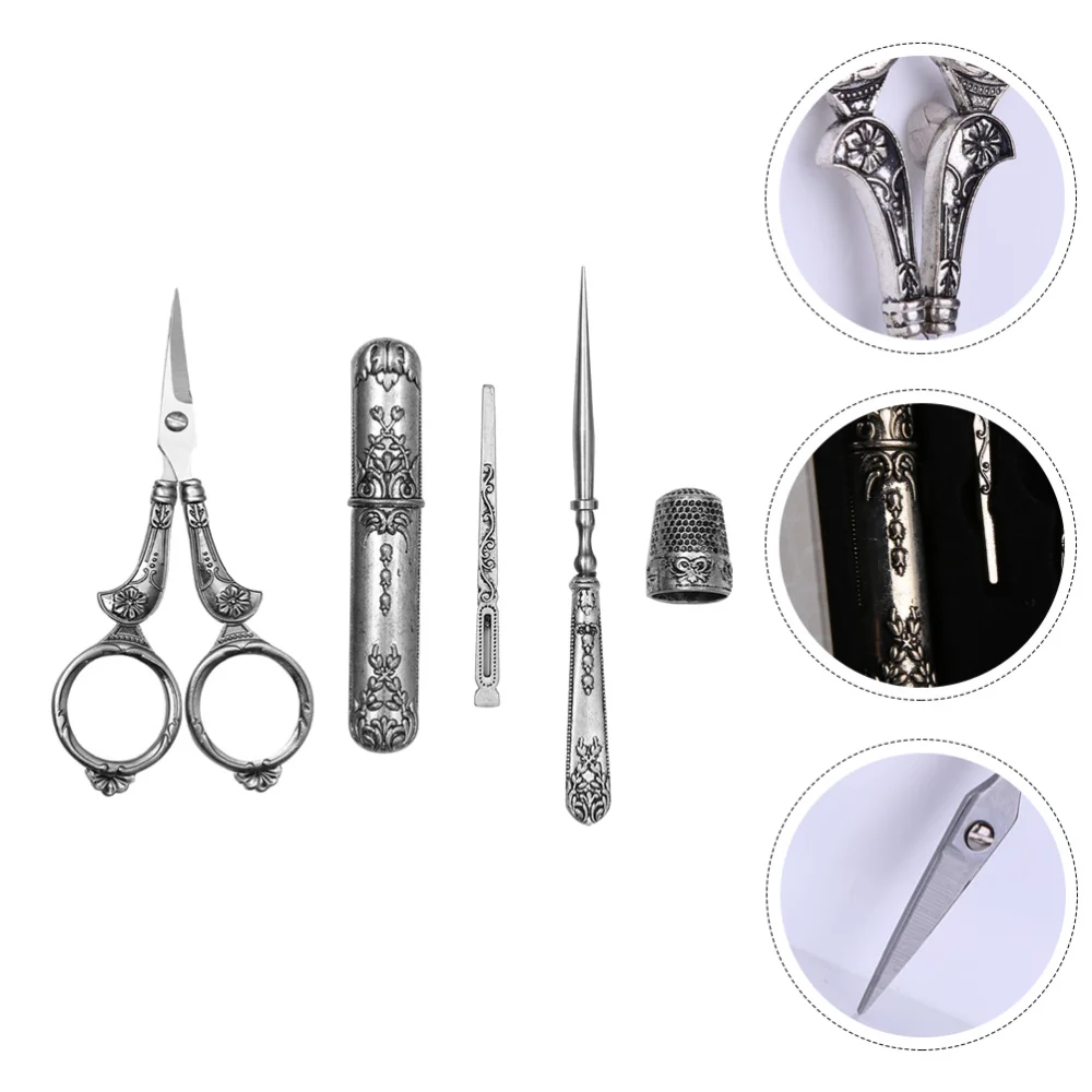 

1 Set of Vintage Embroidery Scissor Dressmaker Shear Hand Craft Sewing Tools