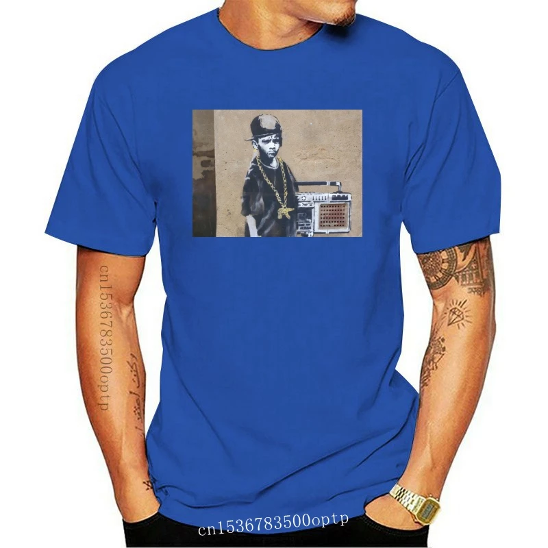 

Новая хлопковая Футболка с принтом B Boy Banksy, футболка с коротким и длинным рукавом