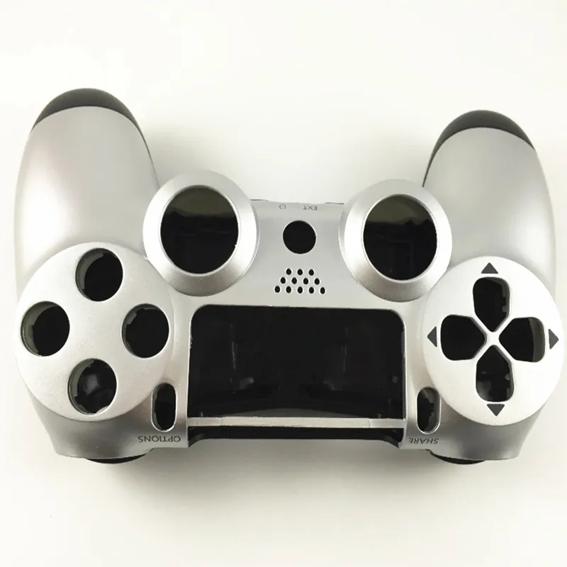 PS4 Серебряный Передний+ задний чехол, чехол, защитный чехол для sony playstation 4 Gamepad Gaming V1, беспроводной контроллер