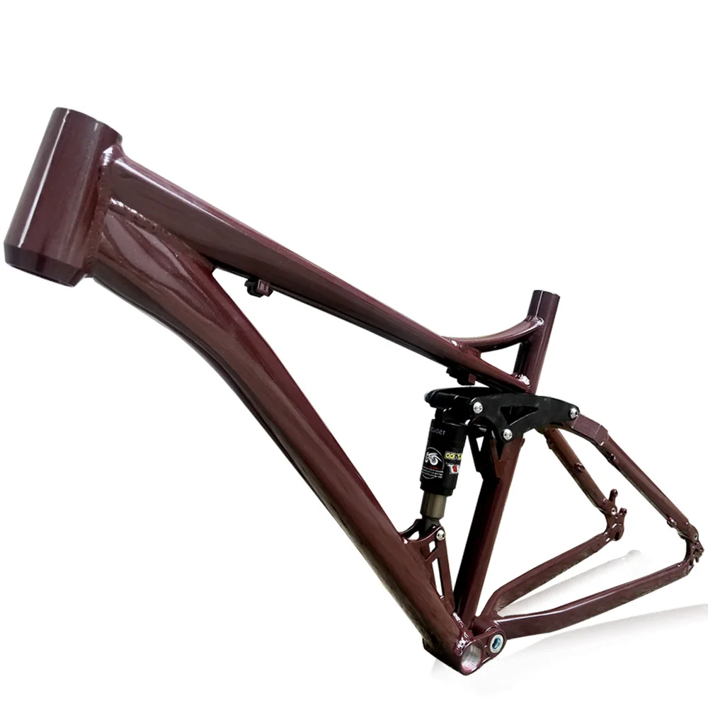 Kalosse Aluminum Alloy Mountain Bike Frame 135*10MM Dropout 68MM Full Suspension Bicycle 150 MM Travel | Спорт и развлечения