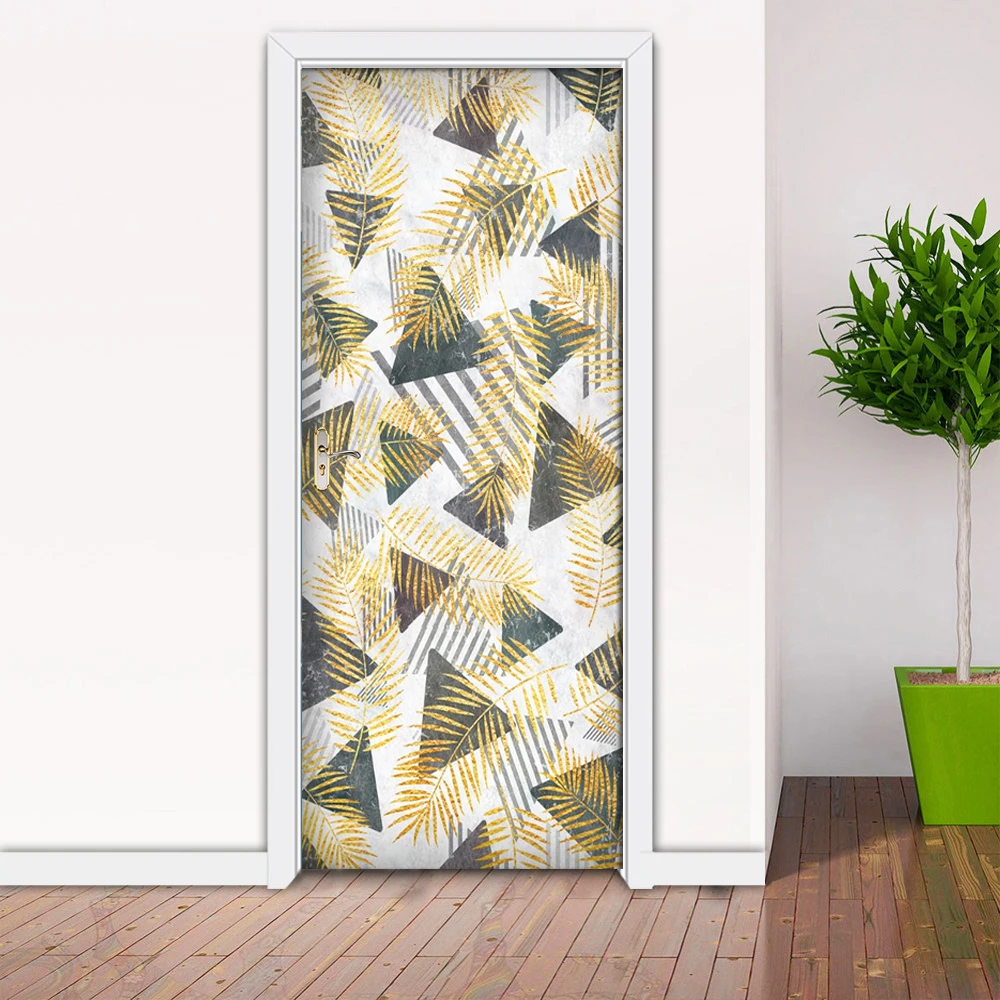 Самоклеящиеся водонепроницаемые дверные наклейки сделай сам обои домашний