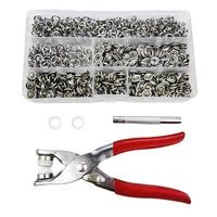 200pcs 9 5mm metal sewing buttons prong ring press studs snap fasteners clip pliers diy clothes five claw buckle
