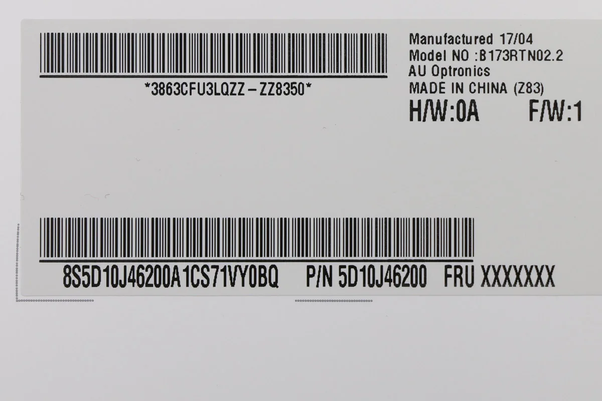 17 3 laptop lcd screen b173rtn02 2 b173rtn02 1 for lenovo ideapad 320 17ikb 300 320 17isk 110 17ac 80qh 80vk 80xm 1600x900 30pin free global shipping