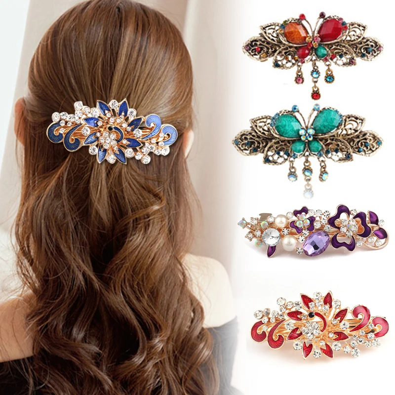 

Women Hair Accessories Hairpin Hair Braiding Tool Hairstyle Hairpin Crystal Elegant Hair Clips Barrettes Decorative Braider