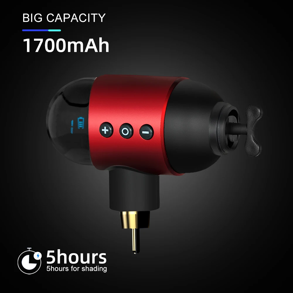 Мини тату беспроводной источник питания аккумулятор 1650 мАч разъем RCA для