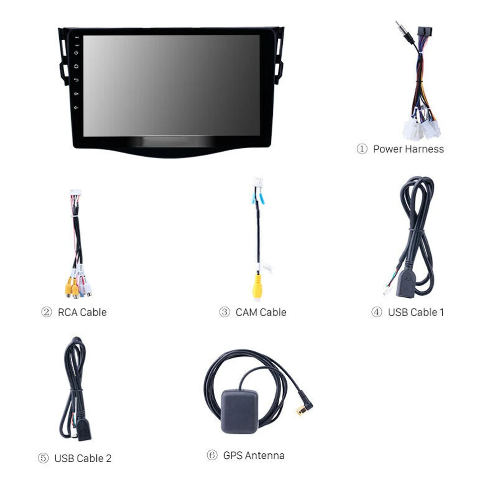 " 2din Android 9,1 автомобильный Радио мультимедийный видео плеер для Toyota RAV4 Rav 4 2007 2008 2010 2011 Стерео gps навигация Wifi